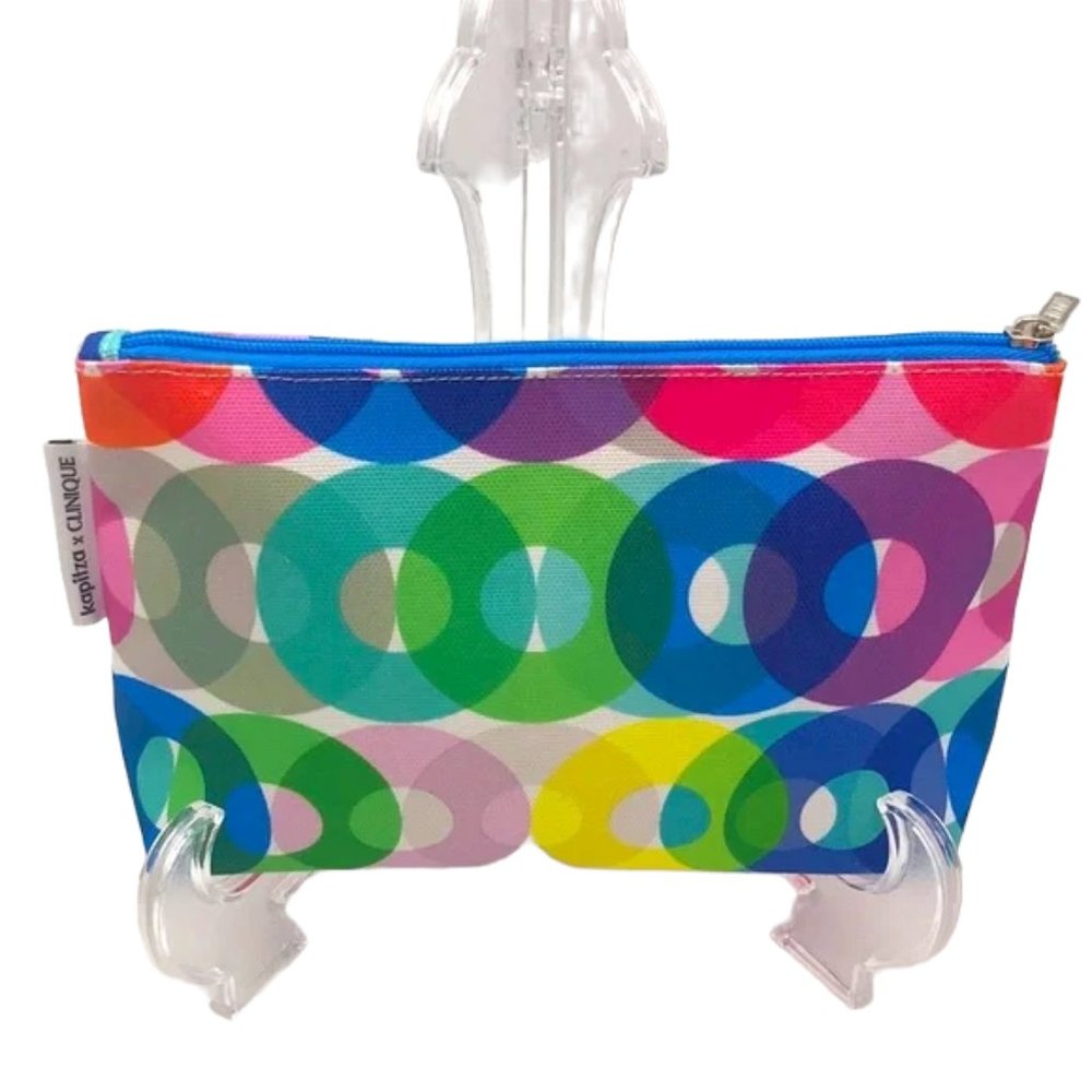 Kapitza x Clinique Multicolor Cosmetic/Makeup Bag